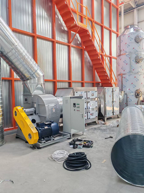 臨沂銘良鋁業(yè)立式噴涂固化爐廢氣處理